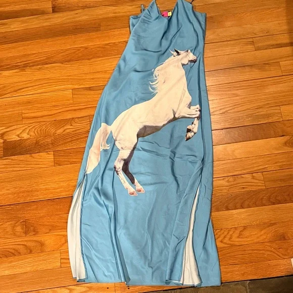 Anthropologie Tyler McGillivary Equestrian Slip Dress